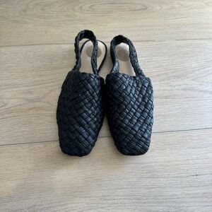 Vince Camuto Lasint Slingback Sandal Mule Woven Braided 9